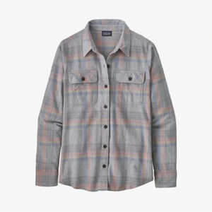 Patagonia Grey Organic Cotton Plaid Flannel Buttondown Shirt Xs